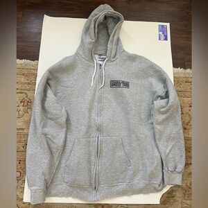 Men’s Ultimate Hanes Cotton Gray Zip-up | The Longest Yard Movie Adam Sandler XL